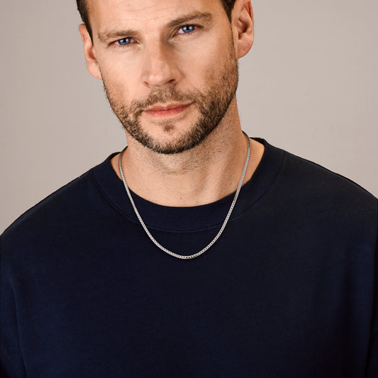 vDam Ketting Vossestaart 2,8 Mm Zilver Gerhodineerd 1341789 60cm