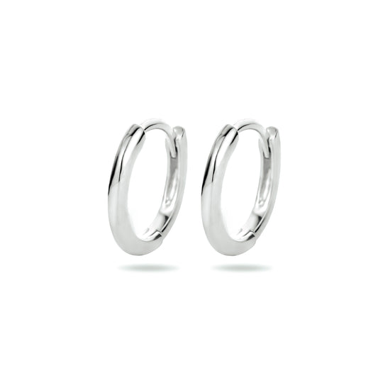 vDam Klapoorringen Half Rond Zilver Gerhodineerd 1334140