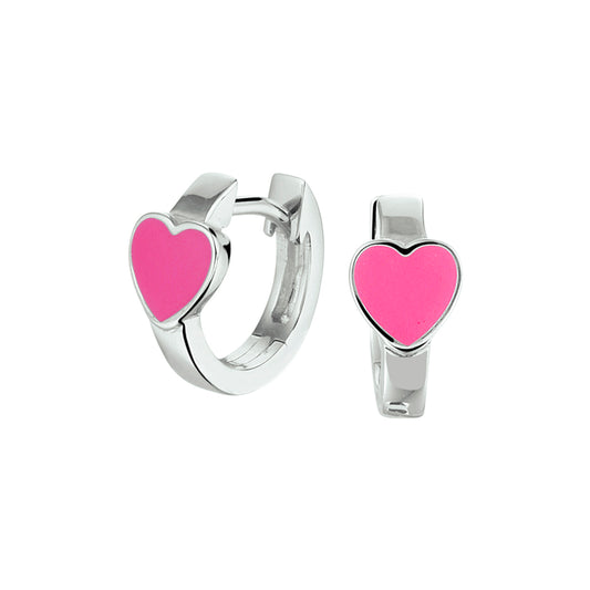 vDam Klapoorringen Hart Zilver Gerhodineerd 1330159