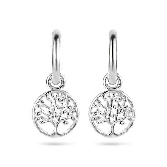 vDam Klapoorringen Levensboom Zilver Gerhodineerd 1334762