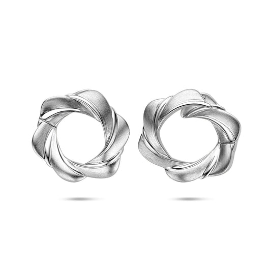 vDam Klapoorringen Poli/mat 23,5 Mm Zilver Gerhodineerd 1341187