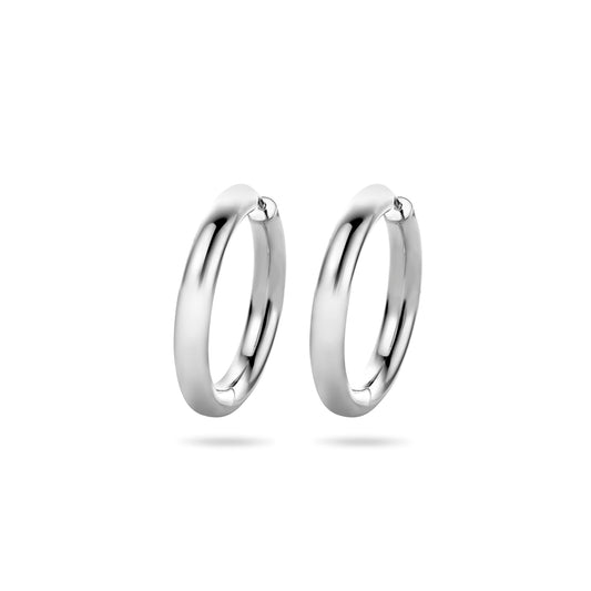 vDam Klapoorringen Rond Zilver Gerhodineerd 1334139