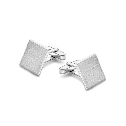 vDam Manchetknopen Poli/mat 16 Mm Zilver Gerhodineerd 1340446