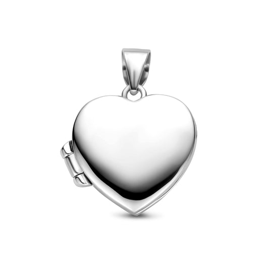 vDam Medaillon Hart 15,5 Mm Zilver Gerhodineerd 1341574