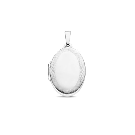 vDam Medaillon Ovaal 33 Mm Zilver Gerhodineerd 1340442