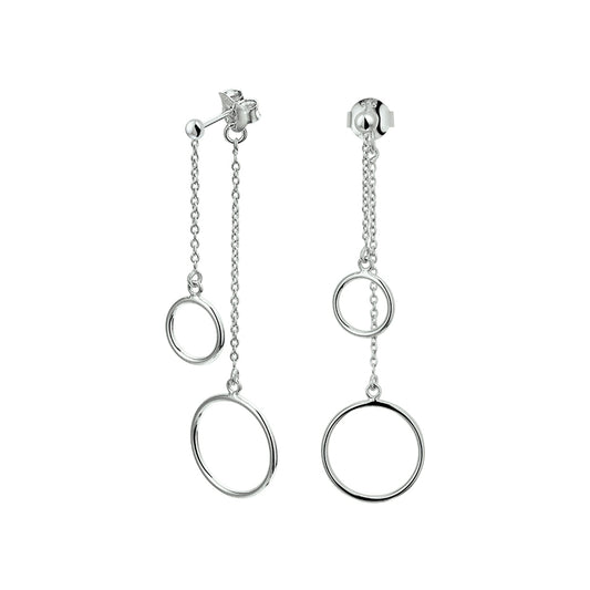 vDam Oorhangers Rondjes Zilver Gerhodineerd 1327738