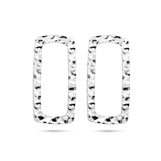 vDam Oorknoppen Gehamerd Zilver Gerhodineerd 1336885