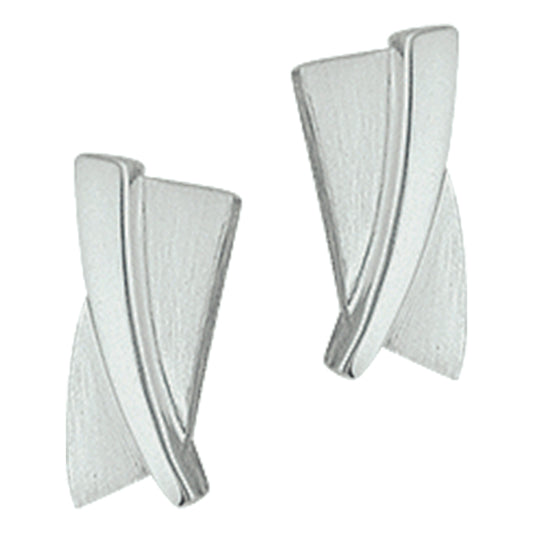 vDam Oorknoppen Poli/mat Zilver Gerhodineerd 1327281