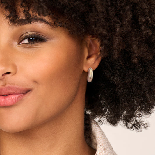 vDam Oorringen 26 Mm Zilver Gerhodineerd 1340016