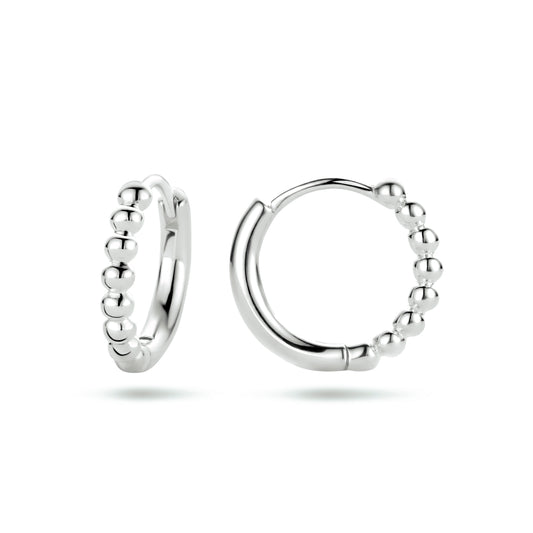 vDam Oorringen Bolletjes Zilver Gerhodineerd 1334845