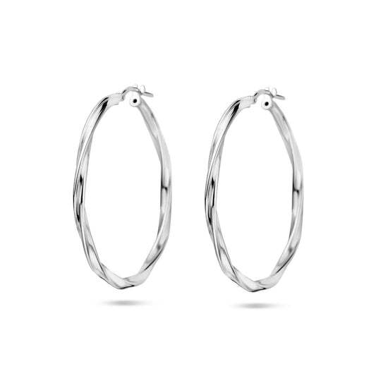 vDam Oorringen Gedraaid 2,0 Mm Zilver Gerhodineerd 1337968