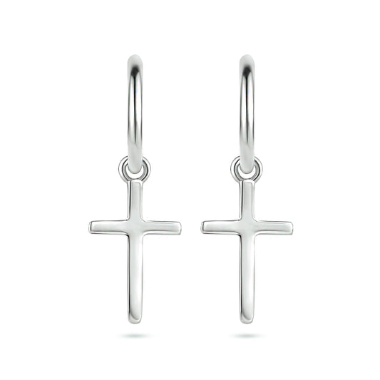 vDam Oorringen Kruis Zilver Gerhodineerd 1334763