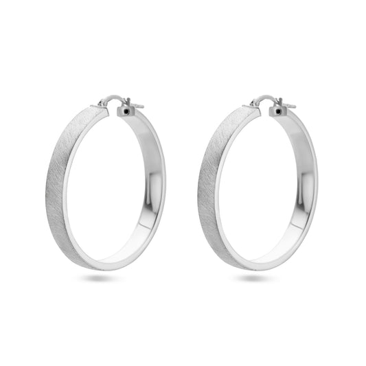 vDam Oorringen Poli/mat Zilver Gerhodineerd 1338396