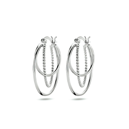 vDam Oorringen Zilver Gerhodineerd 1334759