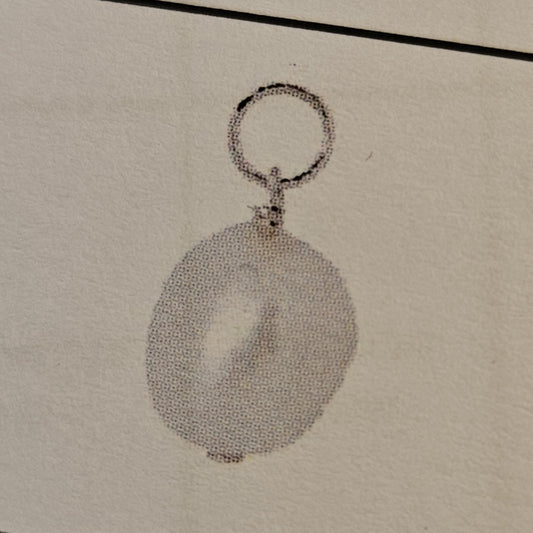 vDam Oorringhanger Parel Per Stuk 18 Mm Zilver Gerhodineerd 1340866