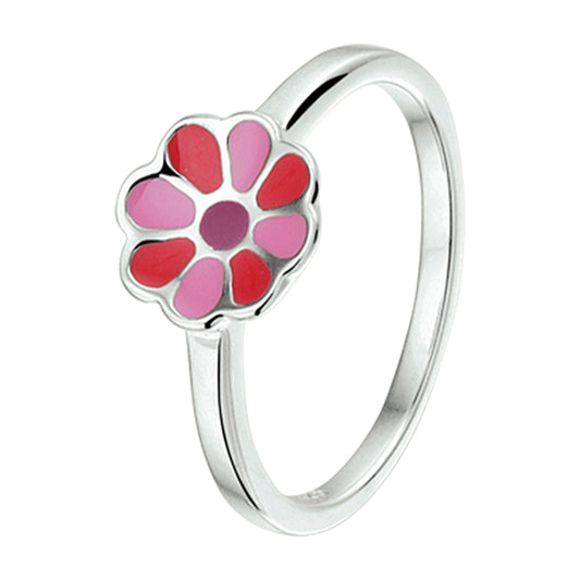 vDam Ring Bloem Zilver Gerhodineerd 1326096