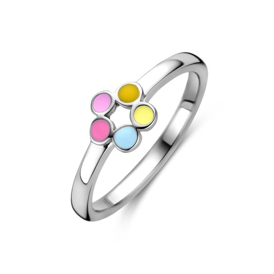 vDam Ring Bloem Zilver Gerhodineerd 1338580