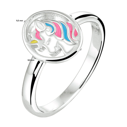 vDam Ring Eenhoorn Zilver Gerhodineerd 1333172 Maat 15