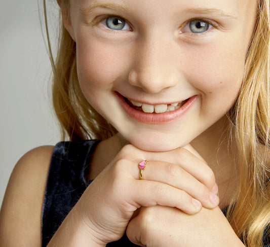 vDam Ring Hartjes Zilver Gerhodineerd Maat 1328190 Maat 13