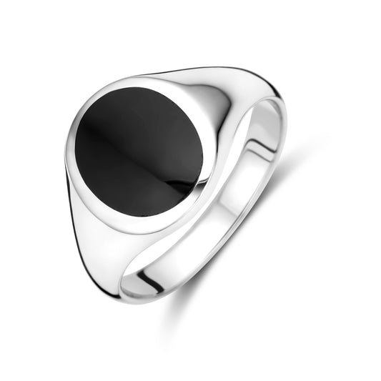 vDam Ring Onyx Zilver Gerhodineerd 1338875