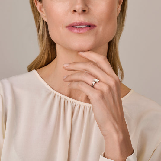 vDam Ring Parel Zilver Gerhodineerd 1341180 Maat 16½