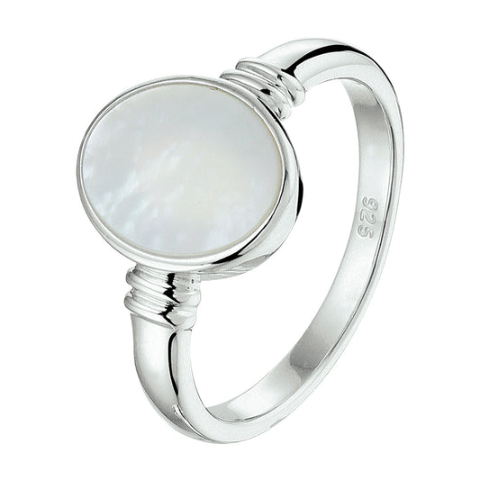 vDam Ring Parelmoer Zilver Gerhodineerd 1328100