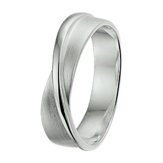 vDam Ring Poli/mat Zilver Gerhodineerd 1326901