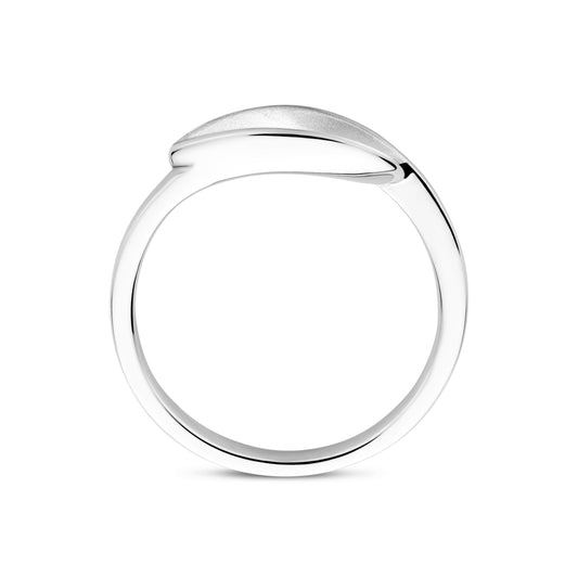 vDam Ring Poli/mat Zilver Gerhodineerd 1340842 Maat 18½