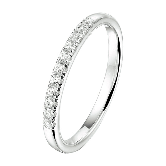 vDam Ring Zirkonia Zilver Gerhodineerd 1333365