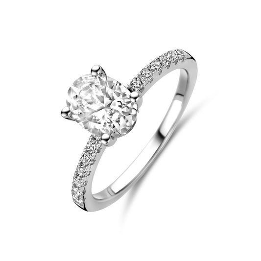 vDam Ring Zirkonia Zilver Gerhodineerd 1338515