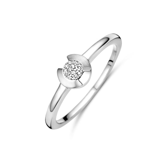 vDam Ring Zirkonia Zilver Gerhodineerd 1339091