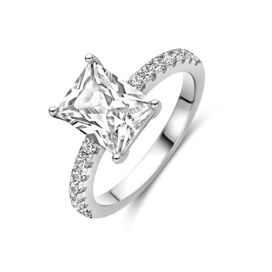 vDam Ring Zirkonia Zilver Gerhodineerd 1339161