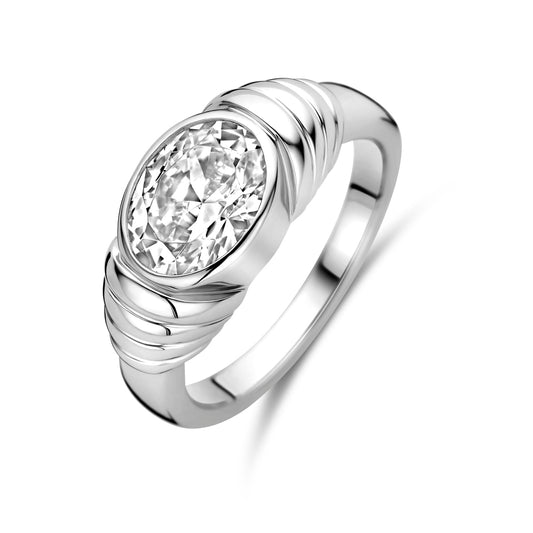 vDam Ring Zirkonia Zilver Gerhodineerd 1339169