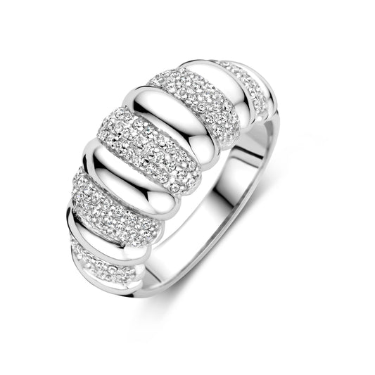 vDam Ring Zirkonia Zilver Gerhodineerd 1339314