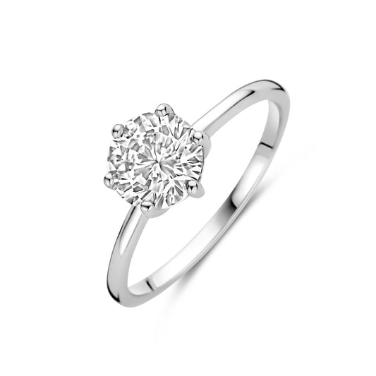 vDam Ring Zirkonia Zilver Gerhodineerd 1339963