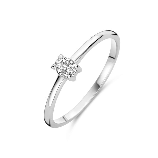 vDam Ring Zirkonia Zilver Gerhodineerd 1339998