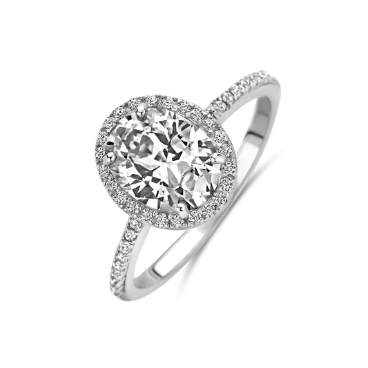 vDam Ring Zirkonia Zilver Gerhodineerd 1340724