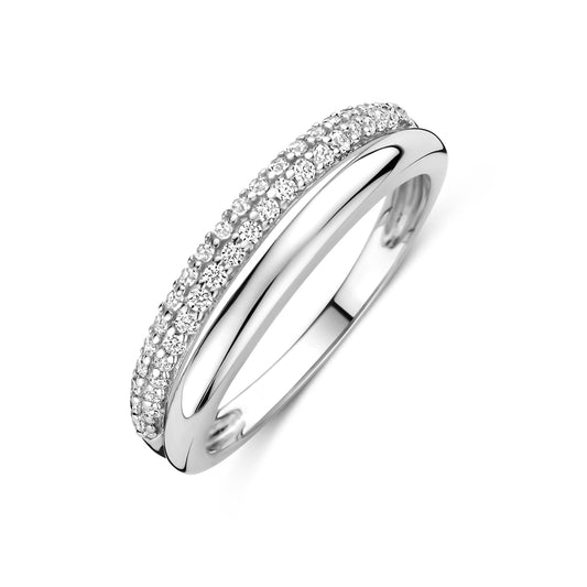 vDam Ring Zirkonia Zilver Gerhodineerd 1341058
