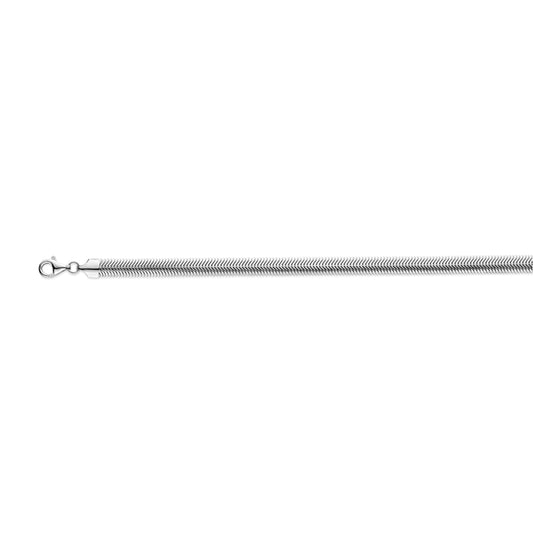vDam Slang Bol 6,3 Mm Zilver Gerhodineerd 1340548
