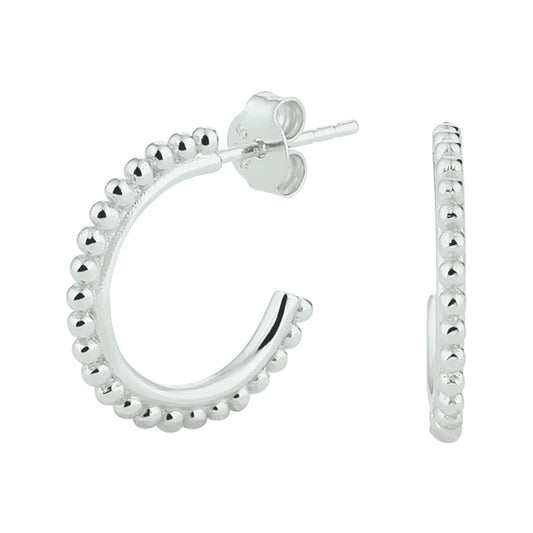 vDam Stekeroorringen Bolletjes Zilver Gerhodineerd 1329338