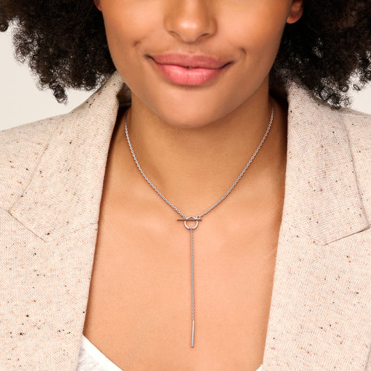 vDam Y-collier Kapittelslot 39cm Cm Zilver Gerhodineerd 1340540 39cm