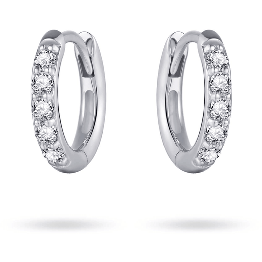 Wit Gouden oorsieraden met zirkonia VWKCK2/12