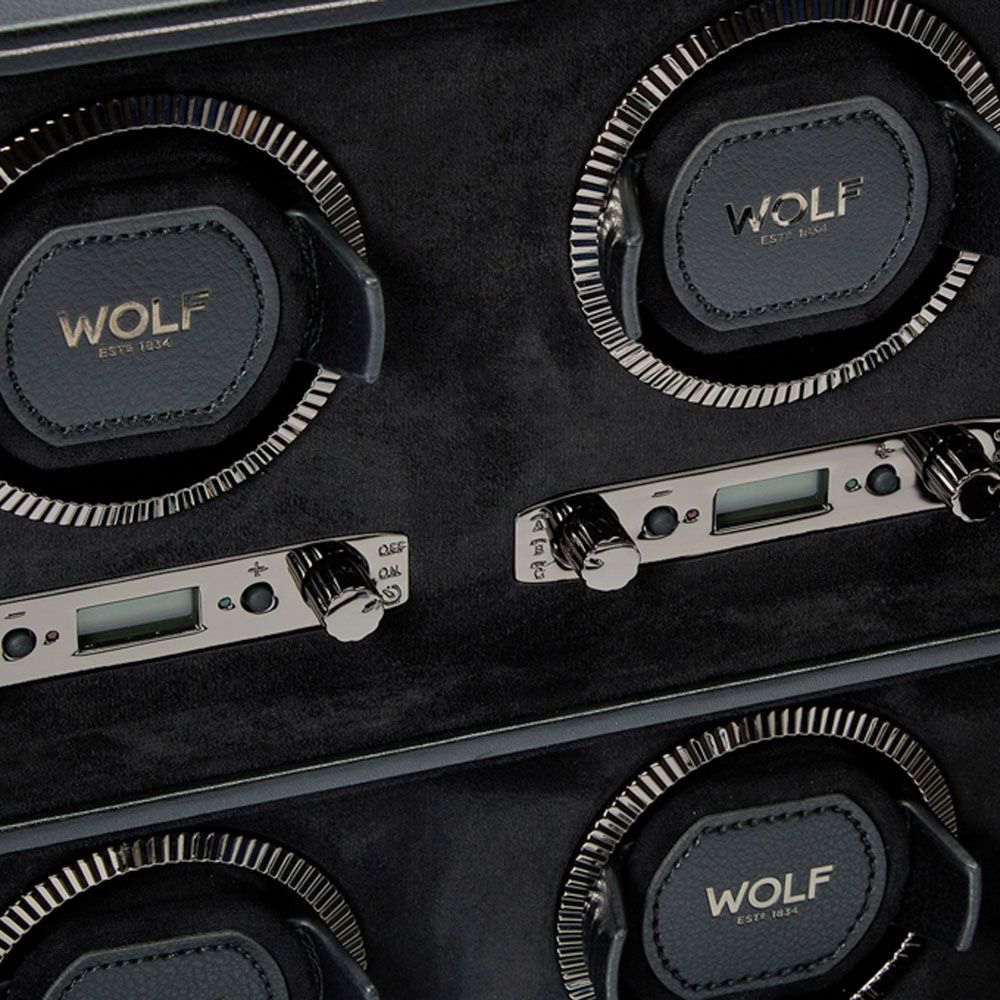 WOLF British Racing Zesdubbele Horloge Opwinder 792402 - Juwelier van Dam