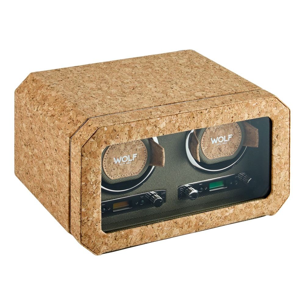 WOLF Cortica Dubbele Kurk Horloge Opwinder 668461 - Juwelier van Dam