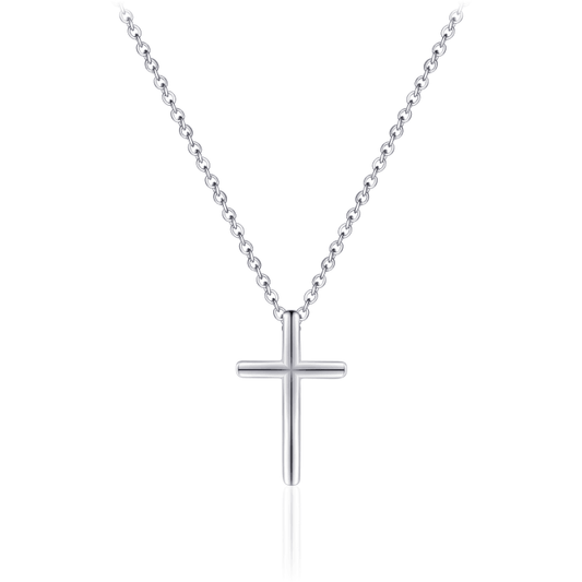 Zilveren Collier met Kruis N1009