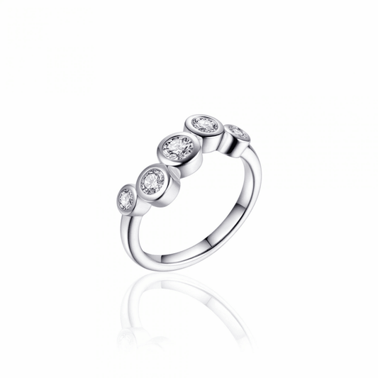 Zilveren Ring met Zirconia R381 maat 56