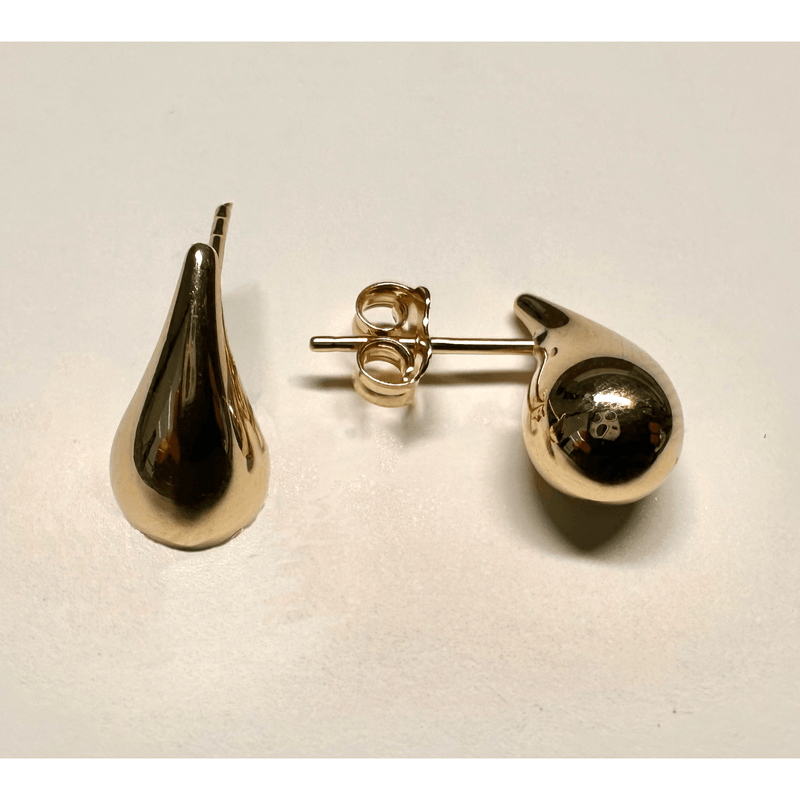 14 krt gouden oorsteker druppel XIAF008 1,5mm