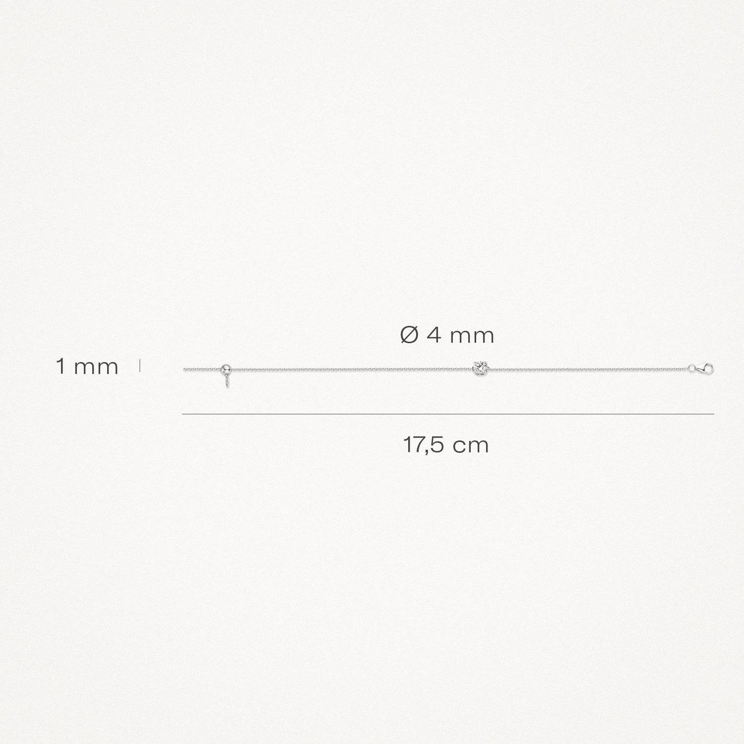 Blush Armband 14kt Witgoud 2166WZI