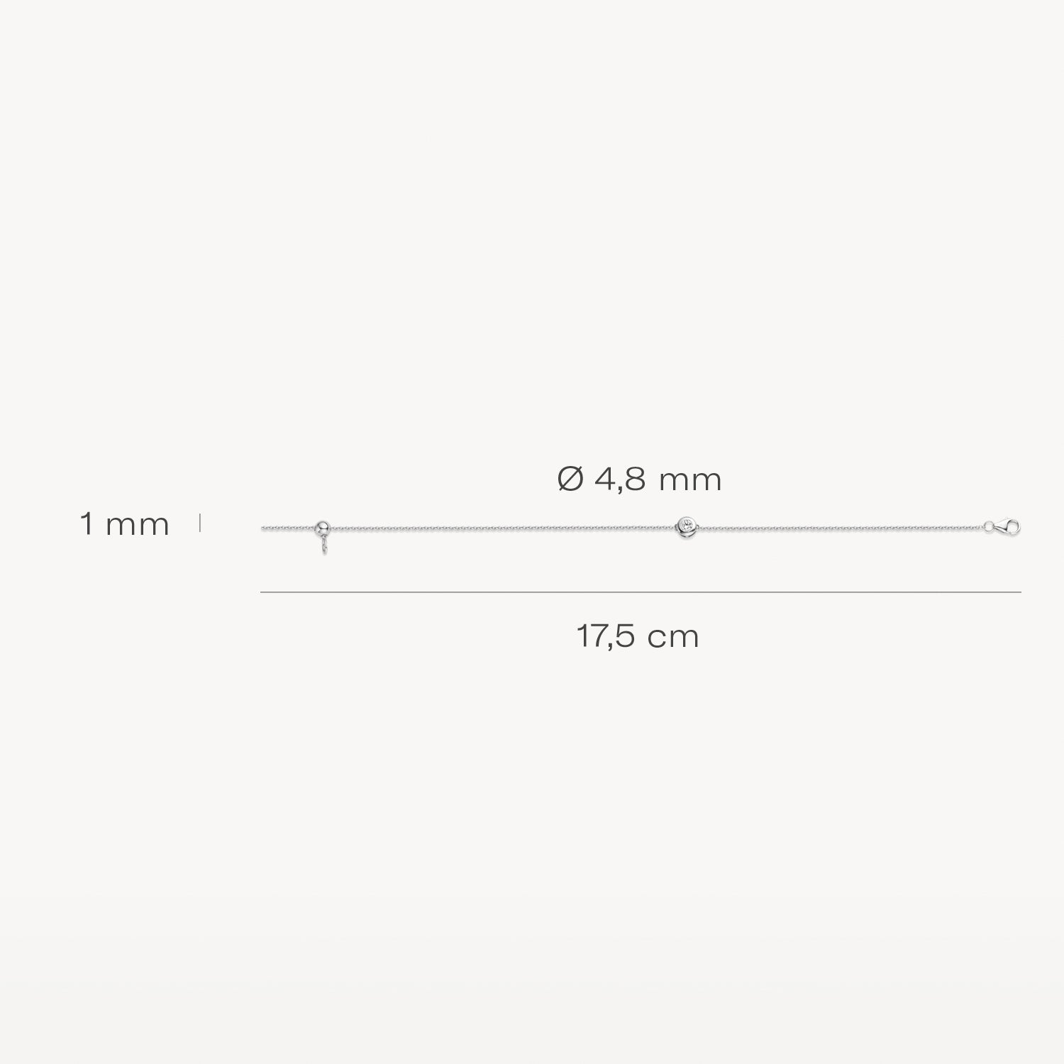 Blush Armband 14kt Witgoud 2167WZI