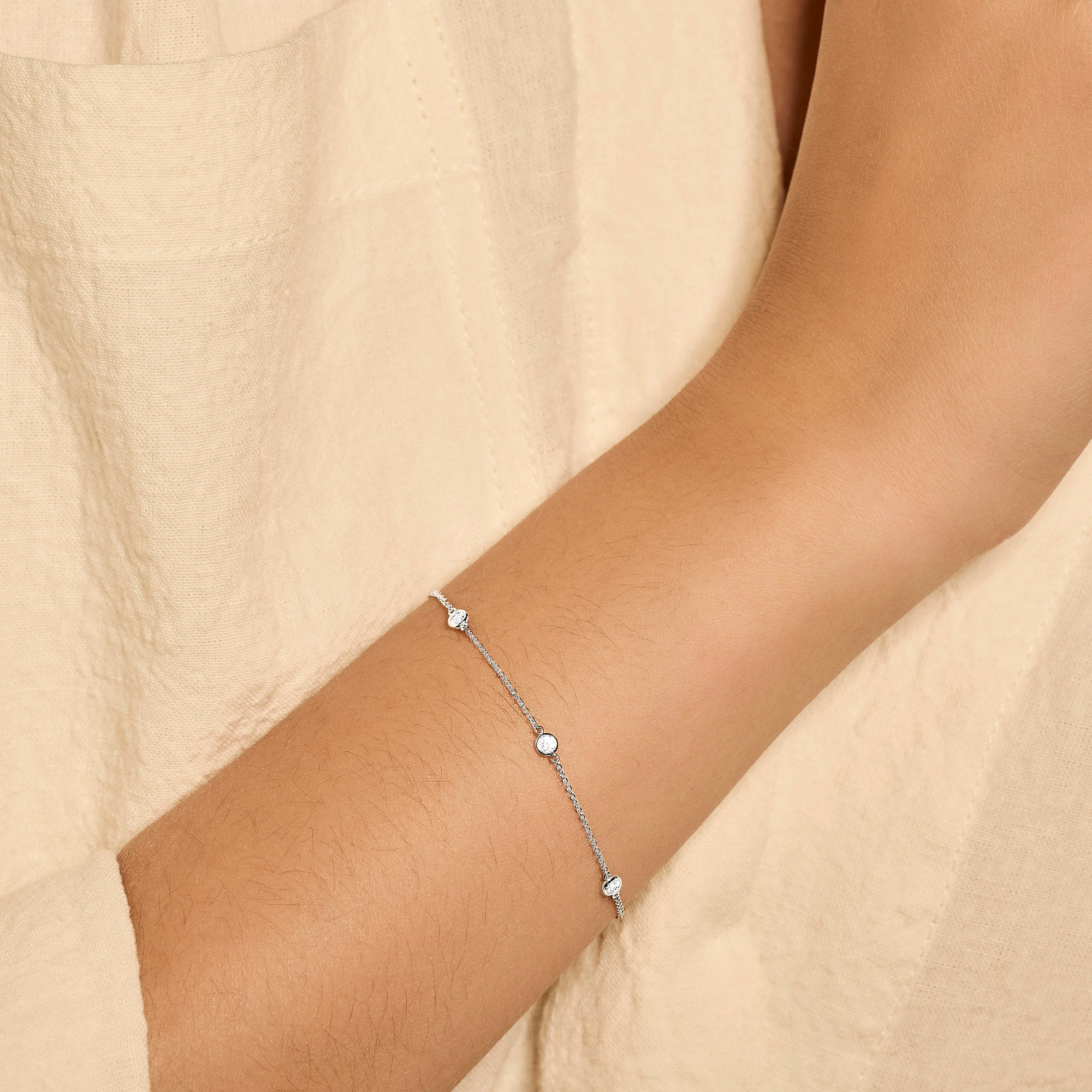 Blush Armband 14kt Witgoud 2187WZI